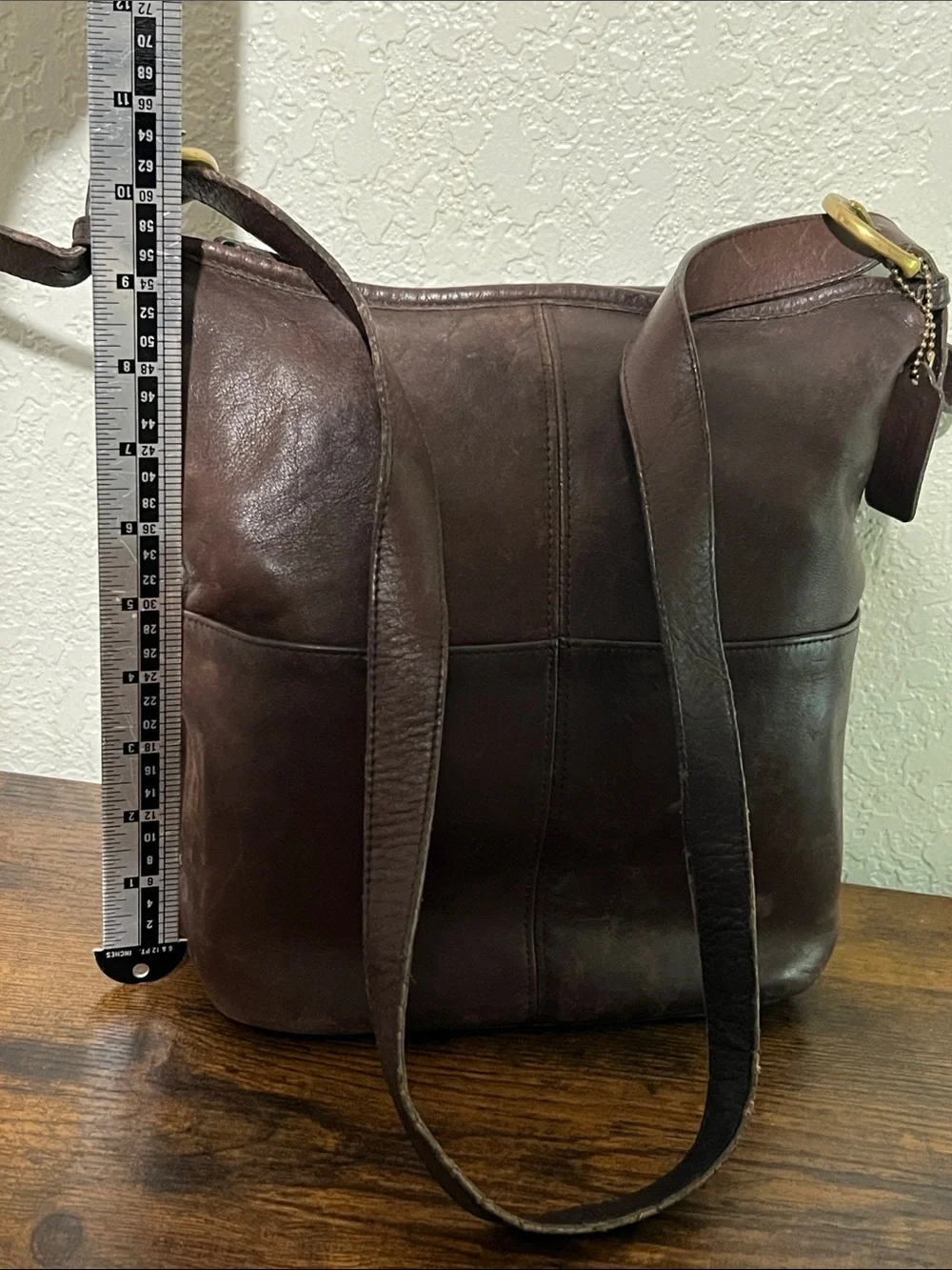 RARE Coach Brown Leather Hobo Shoulder Bag 4141